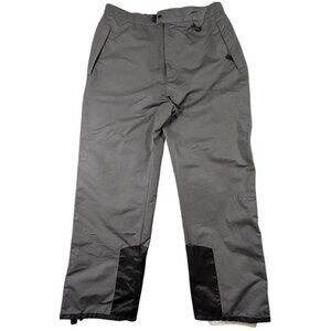Precision Mountainwear Ski Pants Mens XL Gray Snowboard Full Side Zip Lined